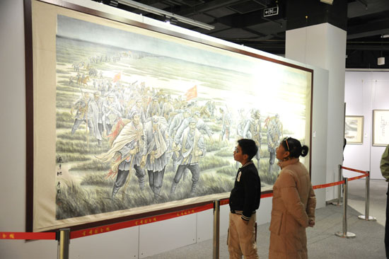 走向胜利——纪念中国工农红军长征胜利80周年美术作品展(图4)
