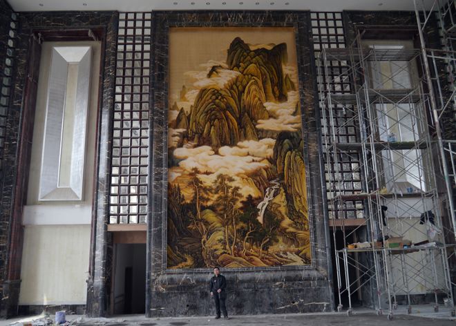 国智智库卜玺山圆满完成最高人民法院巨幅壁画《盛世金秋》创作(图9)