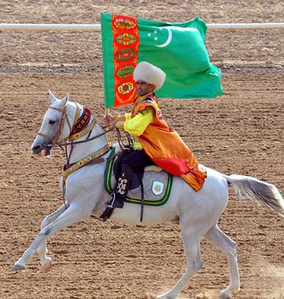 土库曼斯坦民族瑰宝——汗血宝马(图3) 土库曼斯坦民族瑰宝——汗血宝马(图3)