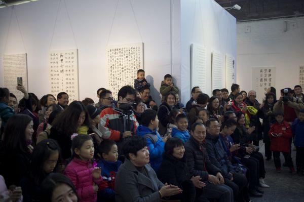 “小手墨迹师生展:新时代文艺复兴的中国力量”成功开幕(图3) “小手墨迹师生展:新时代文艺复兴的中国力量”成功开幕(图3)