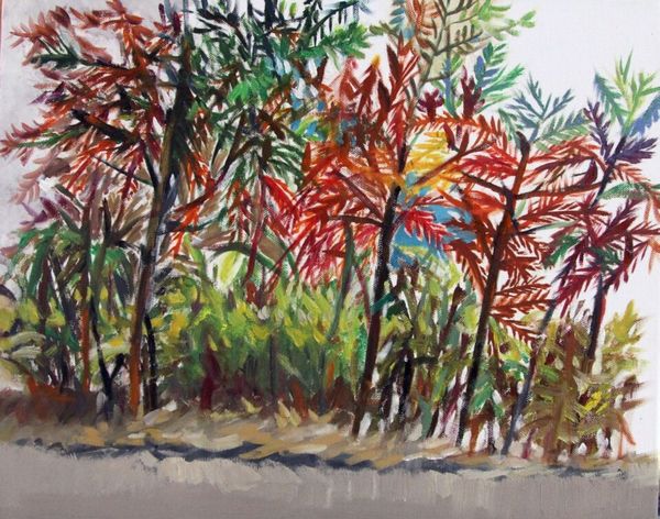 将写生进行到底 深圳市宝安区美术书法摄影精品展之—— “山水相逢”第2季涂画师生赴陕北郭家沟写生作品展(图5) 将写生进行到底 深圳市宝安区美术书法摄影精品展之—— “山水相逢”第2季涂画师生赴陕北郭家沟写生作品展(图5)