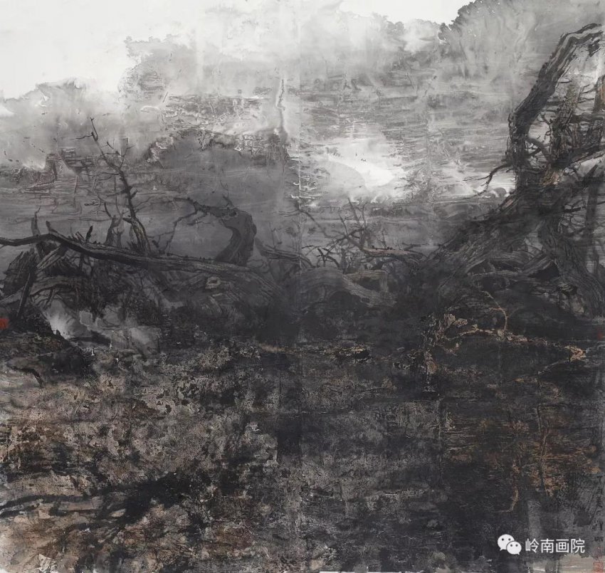 “墨彩行履"邹明水墨与综合绘画作品展在岭南美术馆展出(图4) “墨彩行履"邹明水墨与综合绘画作品展在岭南美术馆展出(图4)