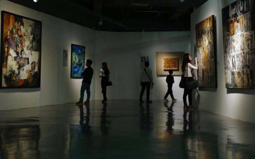 深圳综合材料绘画作品邀请展在深圳大学美术馆盛大开展(图1)