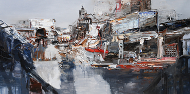 青年油画家何良丰作品“飞入寻常百姓家”(图6) 青年油画家何良丰作品“飞入寻常百姓家”(图6)
