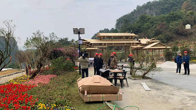 中共东兰县委书记黄贤昌到长乐宫景区调研开放准备情况(图5) 中共东兰县委书记黄贤昌到长乐宫景区调研开放准备情况(图5)