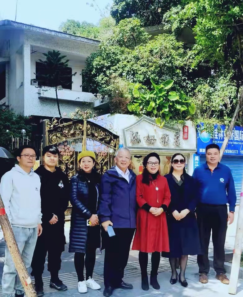广西第一湾股份公司领导团队前往桂林拜访同行拓展组团旅游业务(图2)