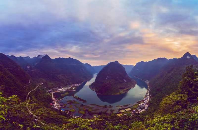 露营+看日出广西东兰红水河第一湾感受沉浸式观景体验(图5)