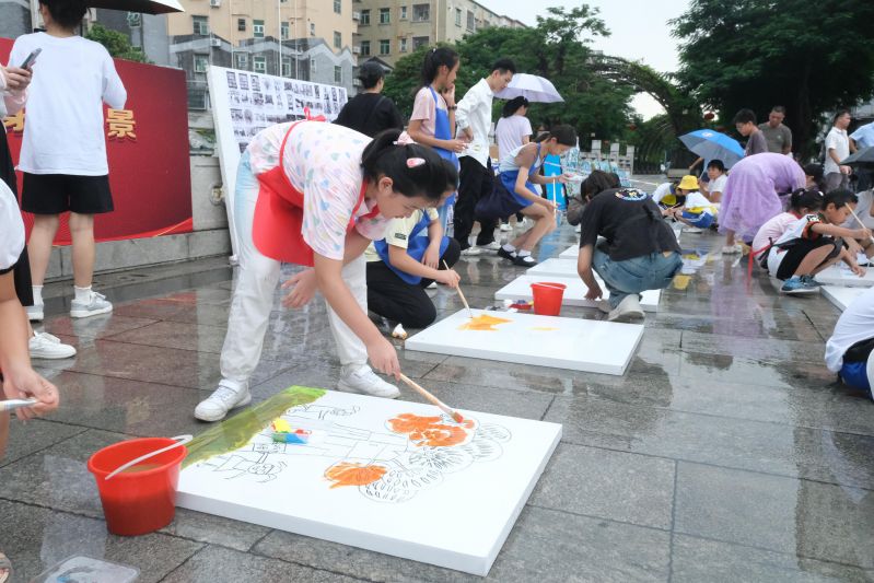 福永街道：百名“小画家”精心描绘历史文化古村美景百态   (图5)