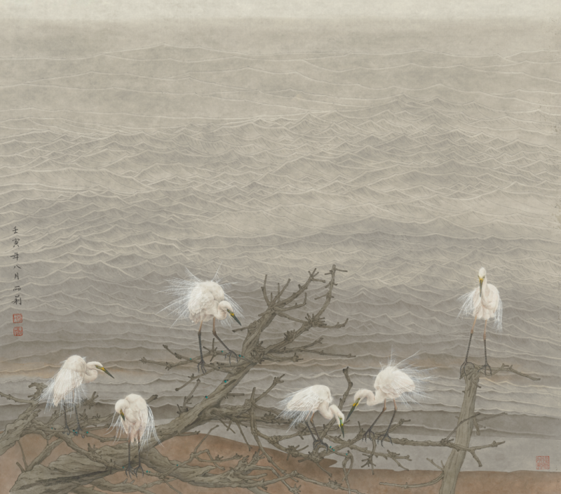 “美丽重生——中国暨深圳·宝安女画家优秀作品邀请展”在宝安图书馆开幕(图40)