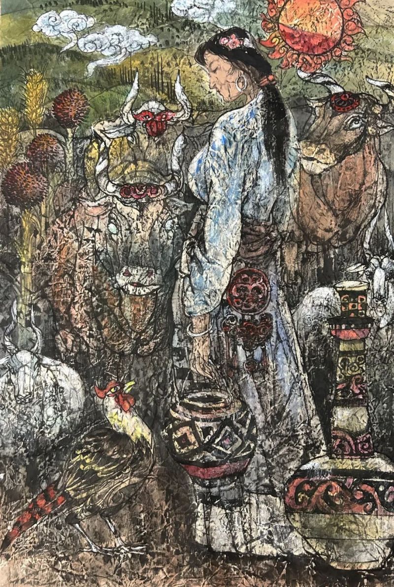 “美丽重生——中国暨深圳·宝安女画家优秀作品邀请展”在宝安图书馆开幕(图51)