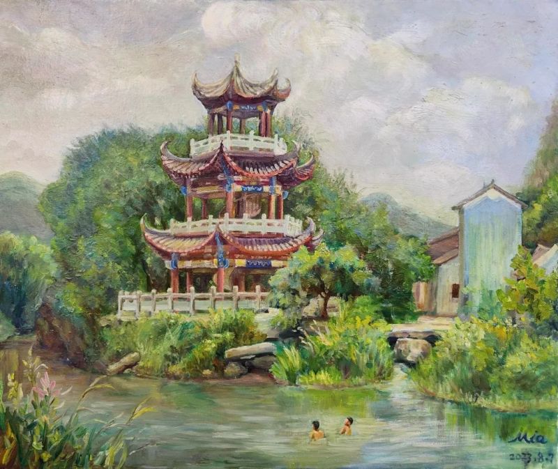 “美丽重生——中国暨深圳·宝安女画家优秀作品邀请展”在宝安图书馆开幕(图99)