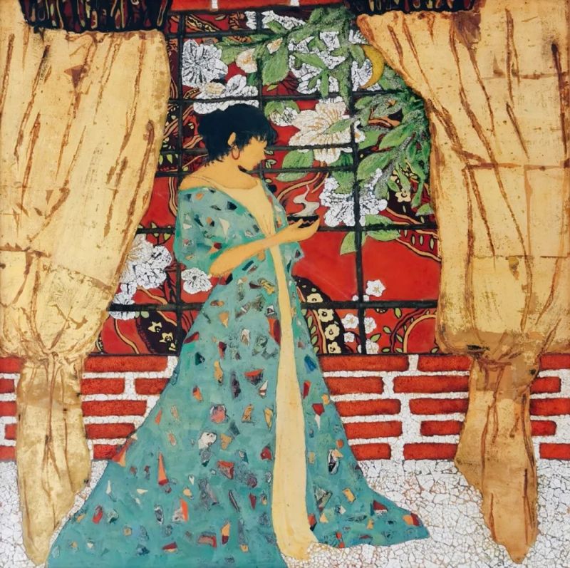 “美丽重生——中国暨深圳·宝安女画家优秀作品邀请展”在宝安图书馆开幕(图96)