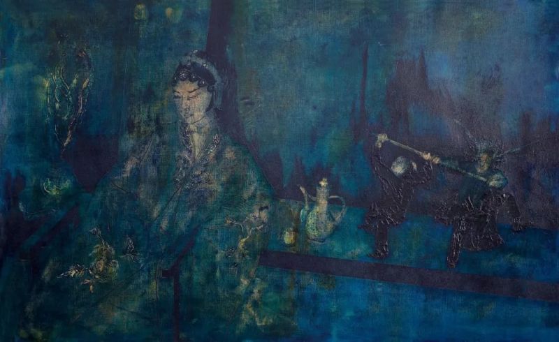 “美丽重生——中国暨深圳·宝安女画家优秀作品邀请展”在宝安图书馆开幕(图105)