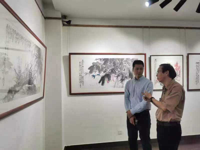 “绿海清音——卓素铭花鸟画展”在宝安区一雍美术馆成功举办(图7)