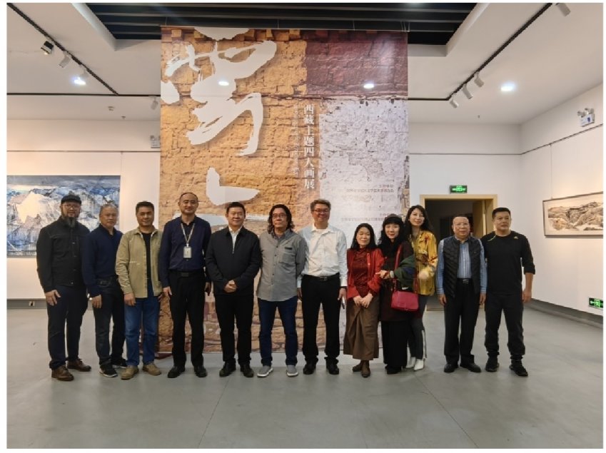 “云上”西藏主题四人画展在宝安图书馆展厅成功举办(图1)