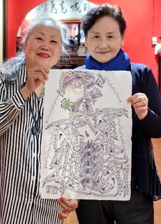 新竹藝術家朱麗麗的《天尋天》《新潮女人》系列創作 應邀參加台南市“黃步青80藝術空間”「五月潮」聯展(图4) 新竹藝術家朱麗麗的《天尋天》《新潮女人》系列創作 應邀參加台南市“黃步青80藝術空間”「五月潮」聯展(图4)