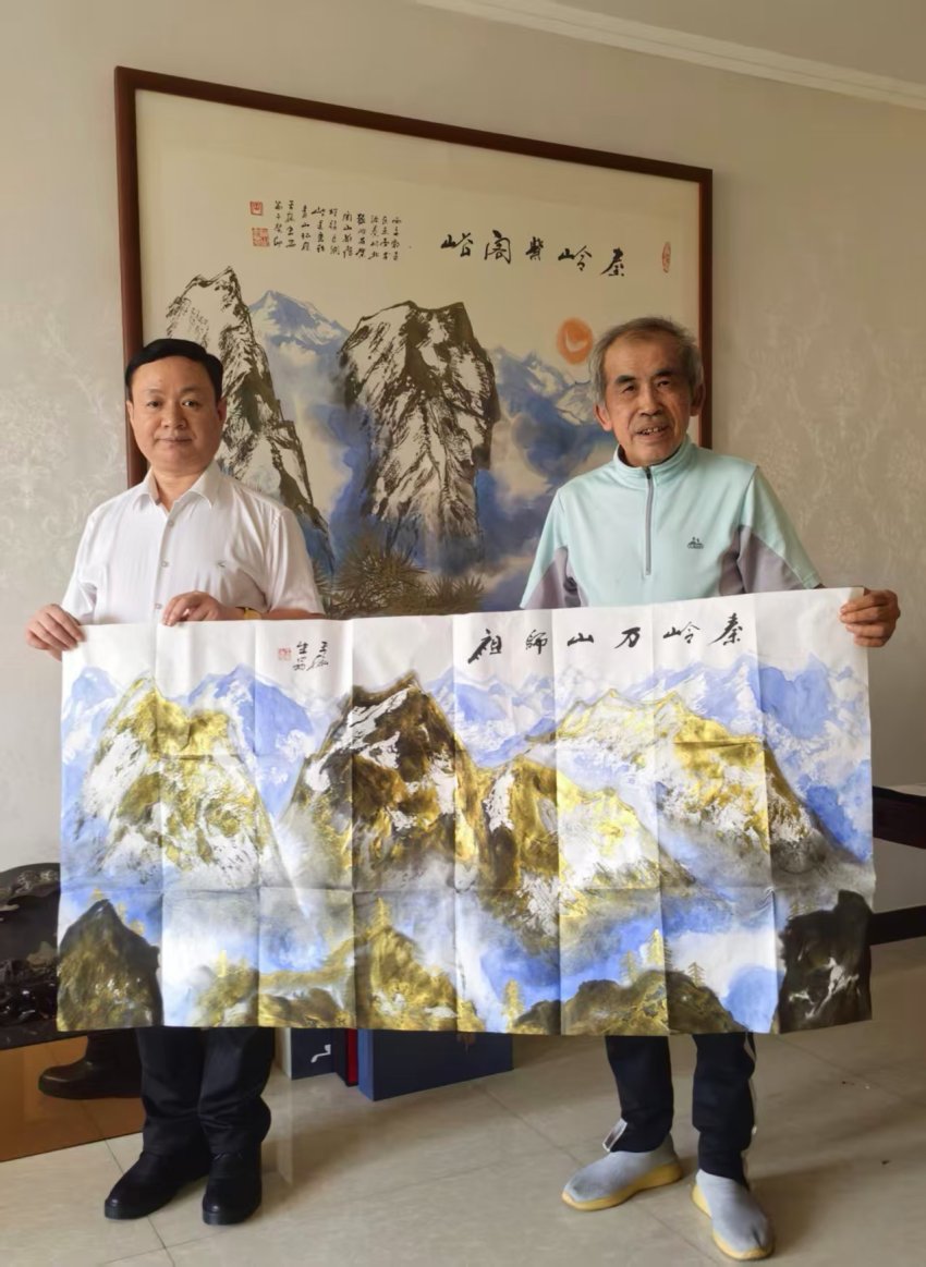 金墨山水创始人王榆生的艺术作品赏析(图11) 金墨山水创始人王榆生的艺术作品赏析(图10)