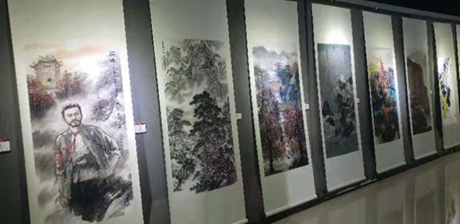 广州炎黄文化研究会会长吴进枝在粤参观建党100周年书画展(图9) 广州炎黄文化研究会会长吴进枝在粤参观建党100周年书画展(图9)