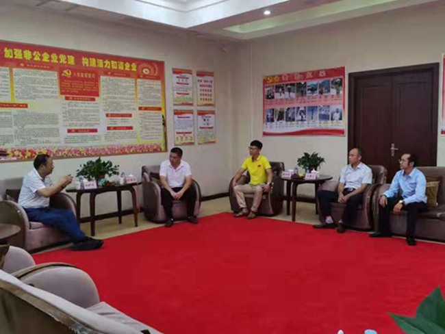 广西自治区国资委原党委副书记韦刚强到广西第一湾公司调研指导工作(图2)